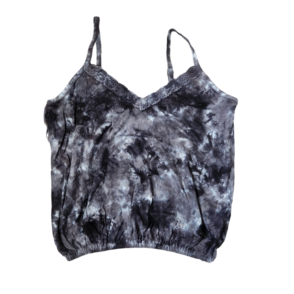 Mudd Tie Dye Cropped Tank Top